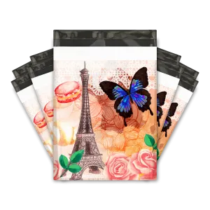 10x13 Paris Poly Mailers Shipping Envelopes Premium Printed Bags