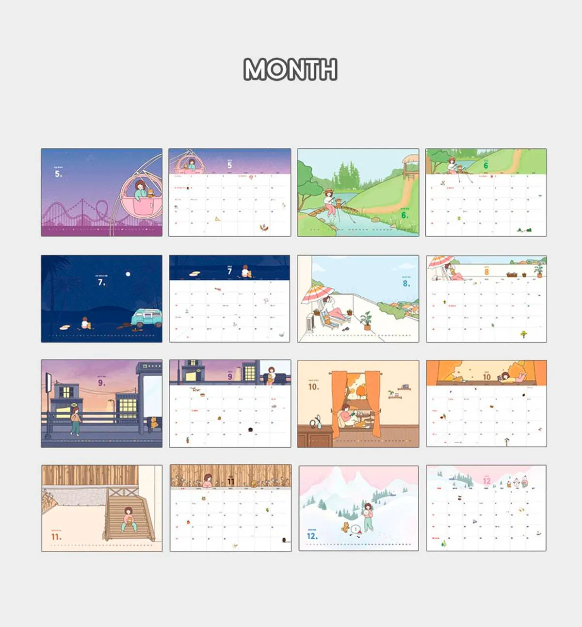 2022 Bori's Desk Calendar