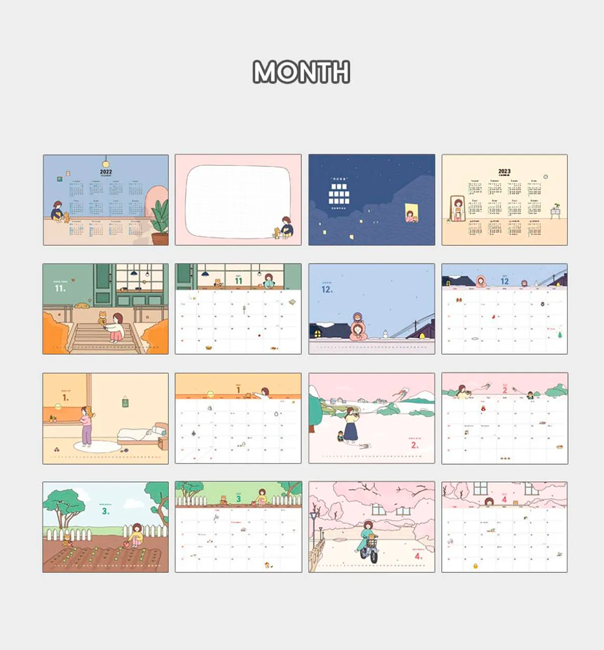 2022 Bori's Desk Calendar