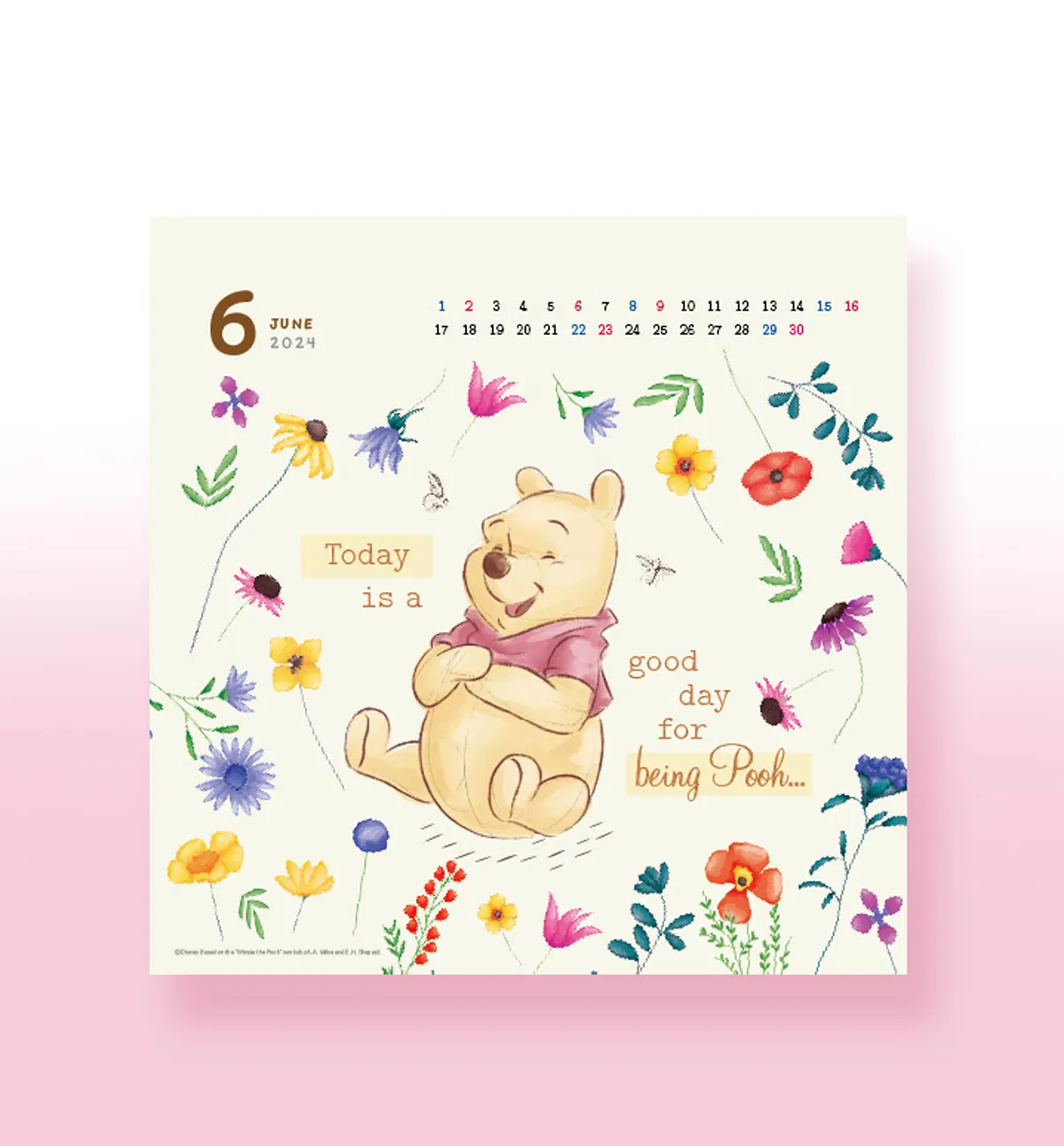 2024 Winnie The Pooh Desk Calendar