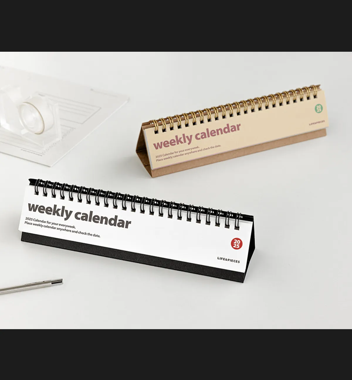 2025 Life & Pieces Weekly Desk Calendar