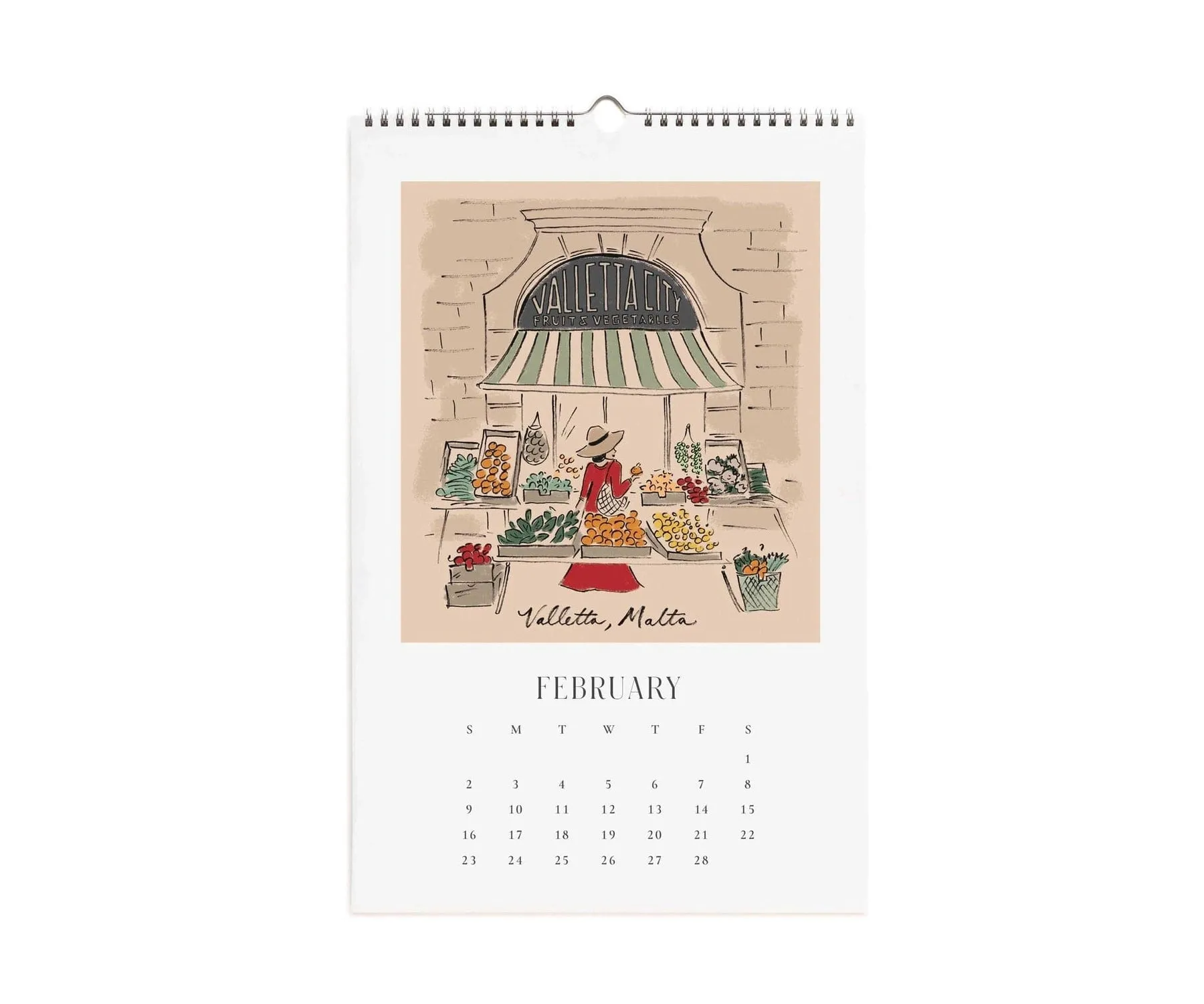 2025 Travel Sketchbook Wall Calendar