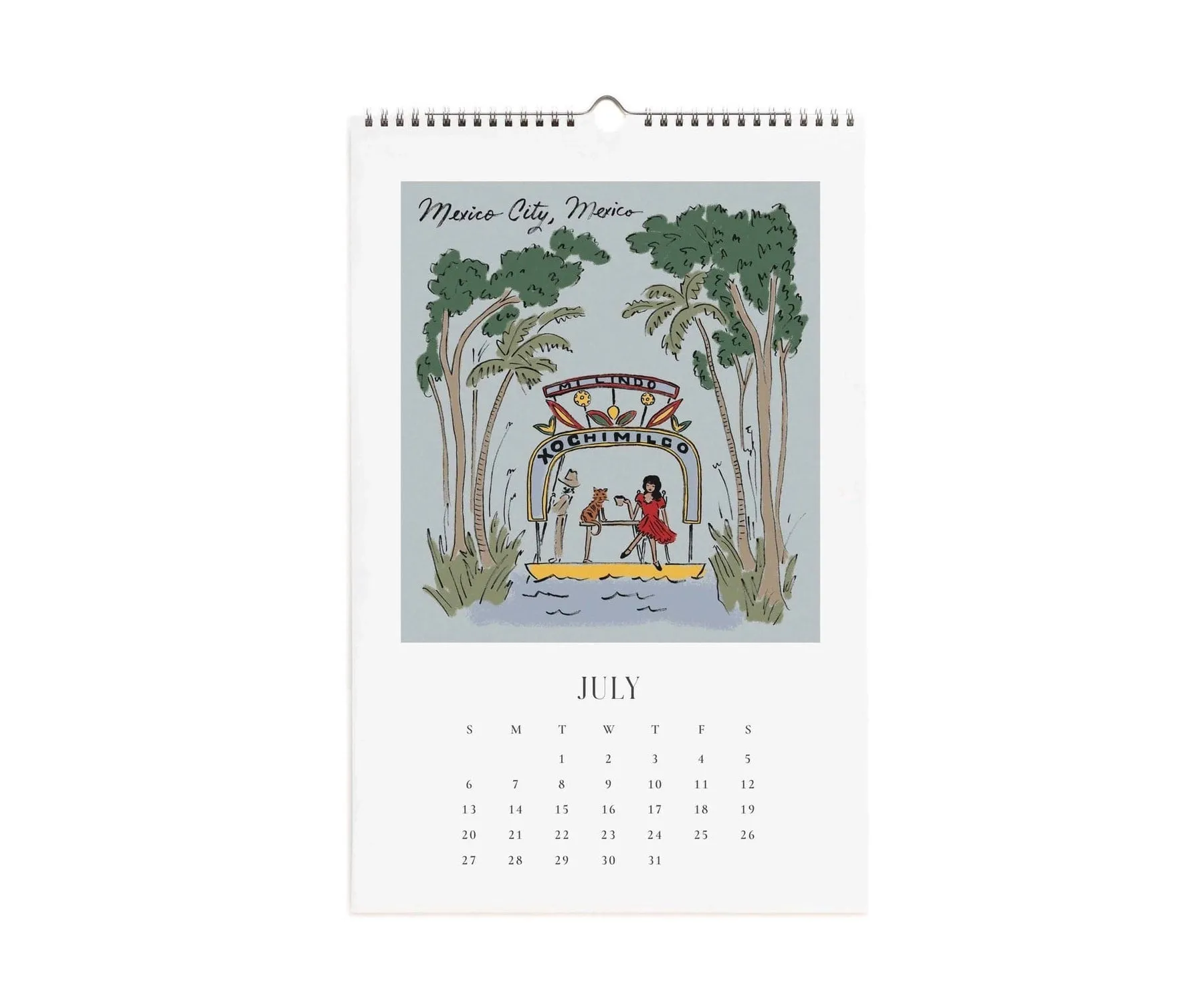 2025 Travel Sketchbook Wall Calendar