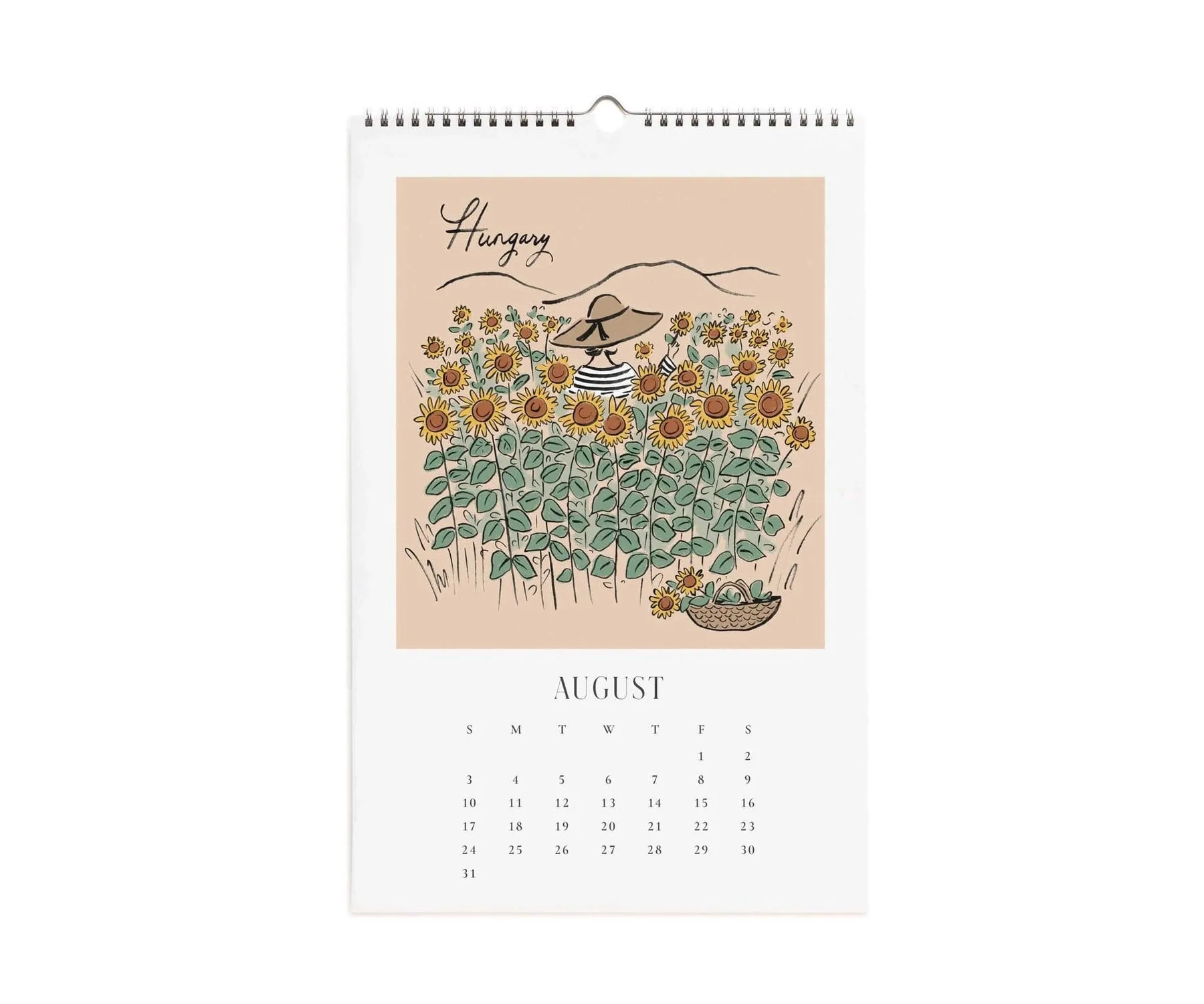 2025 Travel Sketchbook Wall Calendar