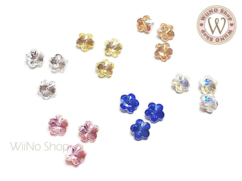 6mm Flower 3D Back Crystal - 5 pcs