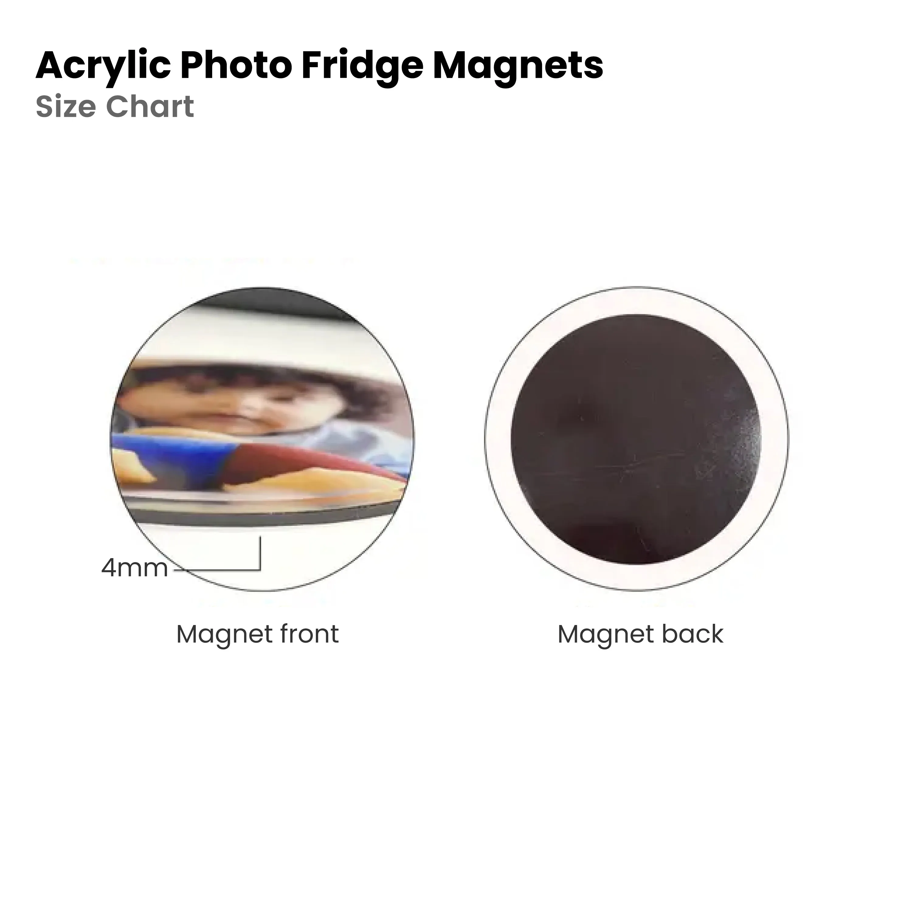 Acrylic Photo Fridge Magnets