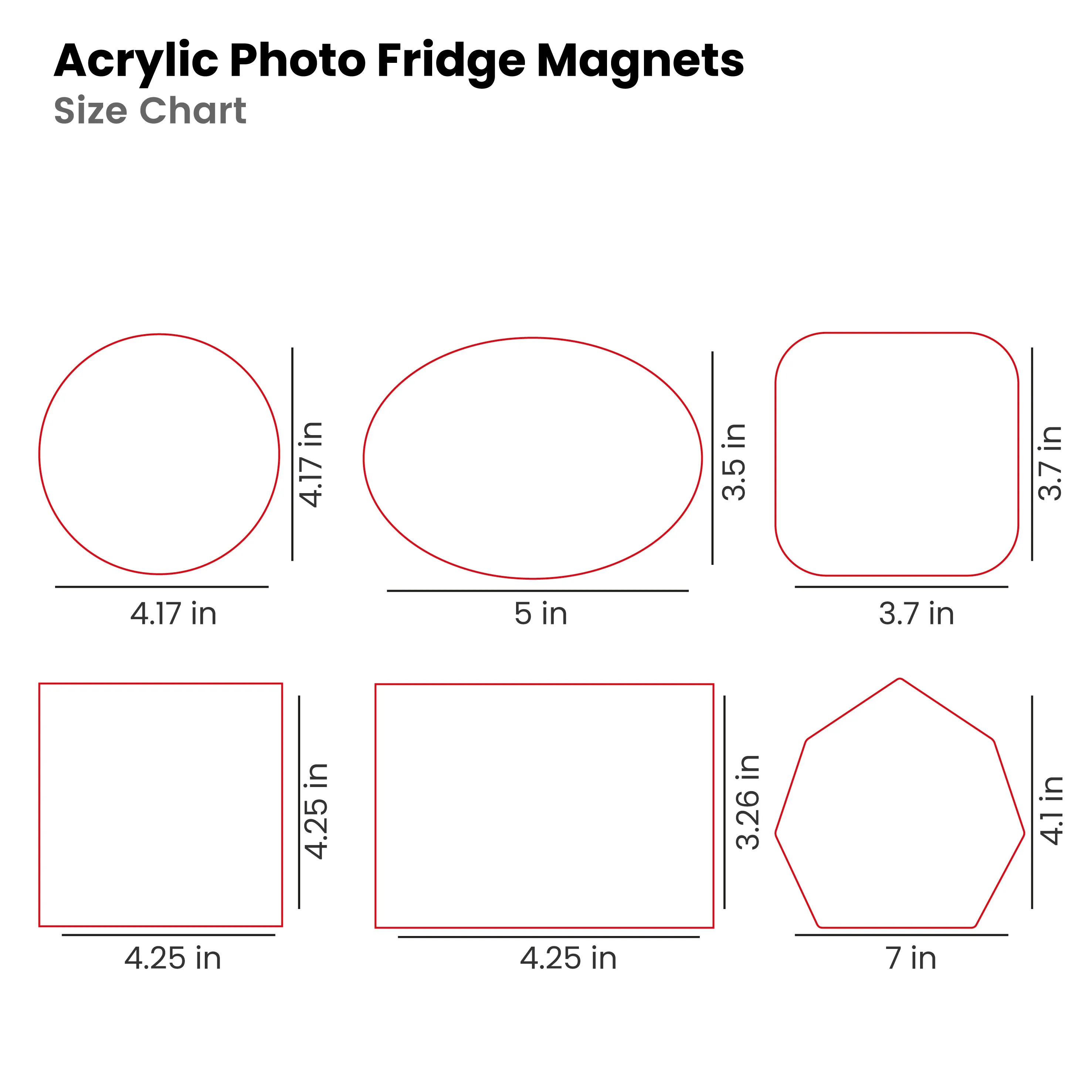 Acrylic Photo Fridge Magnets