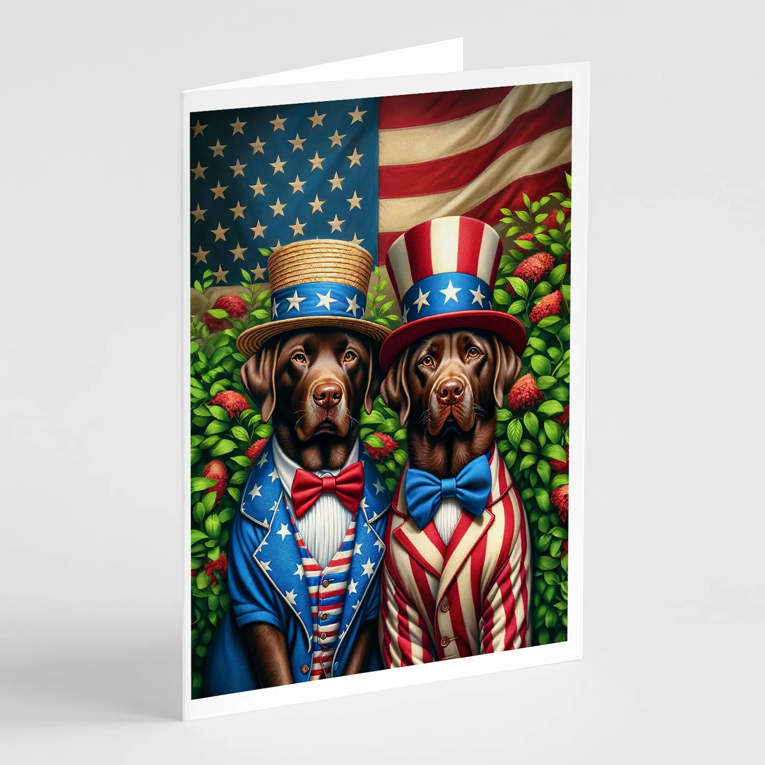 All American Labrador Retriever Greeting Cards Pack of 8