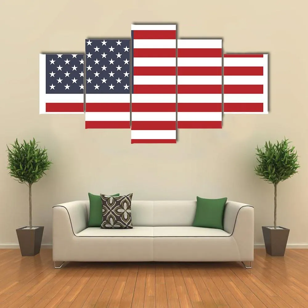 American Flag Canvas Wall Art