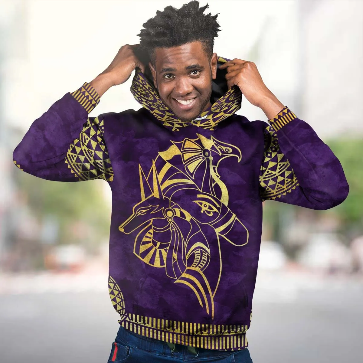 Anubis & Horus 2 All-over Hoodie