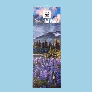 Beautiful World Slim Calendar 2025