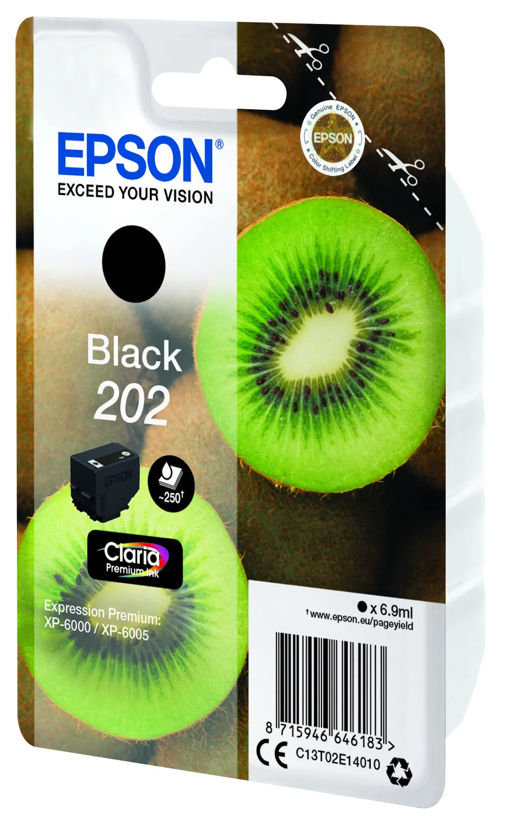 Black 202 Claria Premium Ink