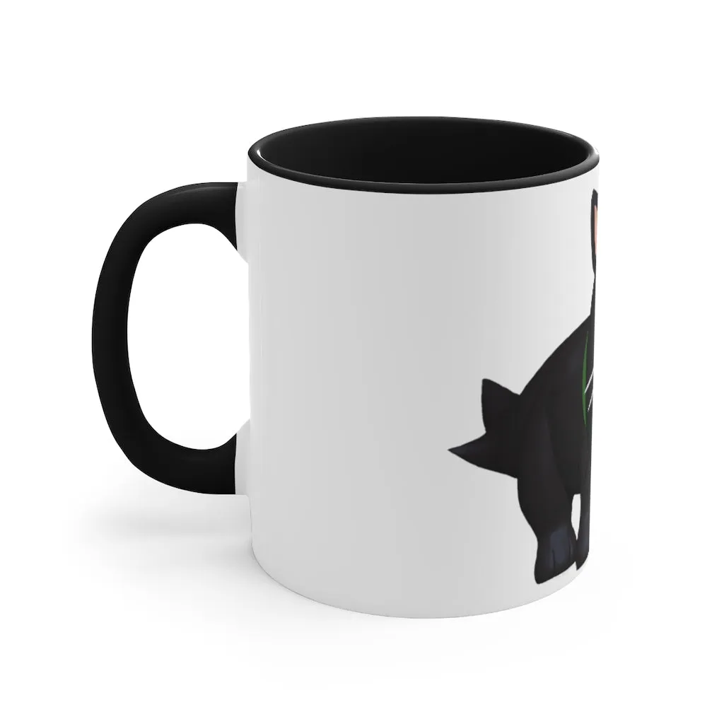 Black Kitty Accent Mug