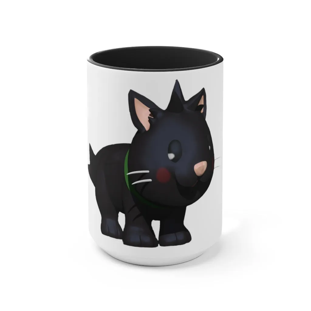 Black Kitty Accent Mug