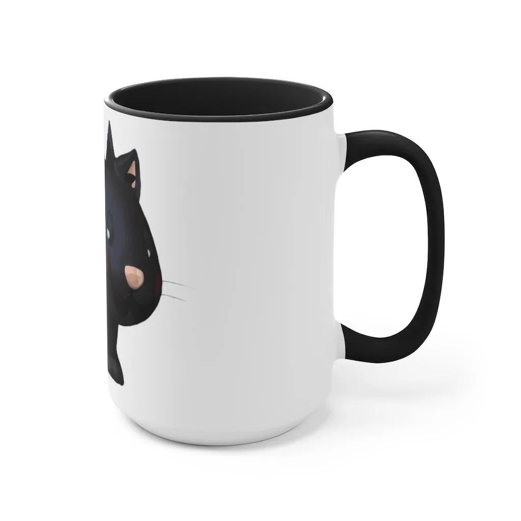 Black Kitty Accent Mug