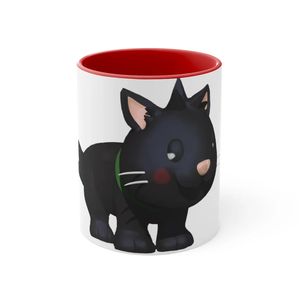 Black Kitty Accent Mug