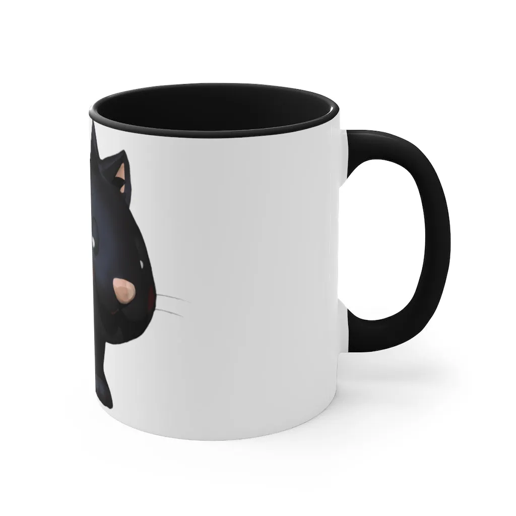 Black Kitty Accent Mug