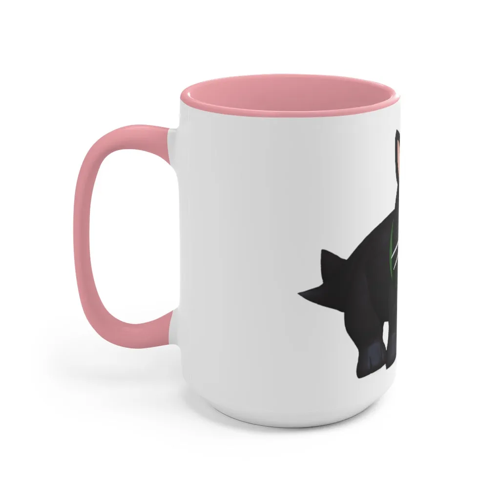 Black Kitty Accent Mug