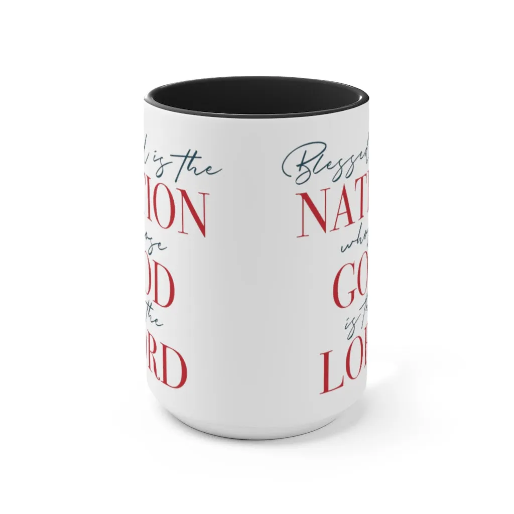 Blessed Nation Mug (2 sizes, 2 colors)