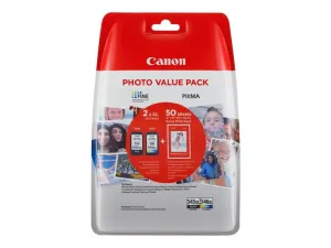 Canon Photo Paper   Ink Tank Pg-545Xl/Cl-546Xl - 2-Pack - Black, Color (Cyan / Magenta / Yellow)