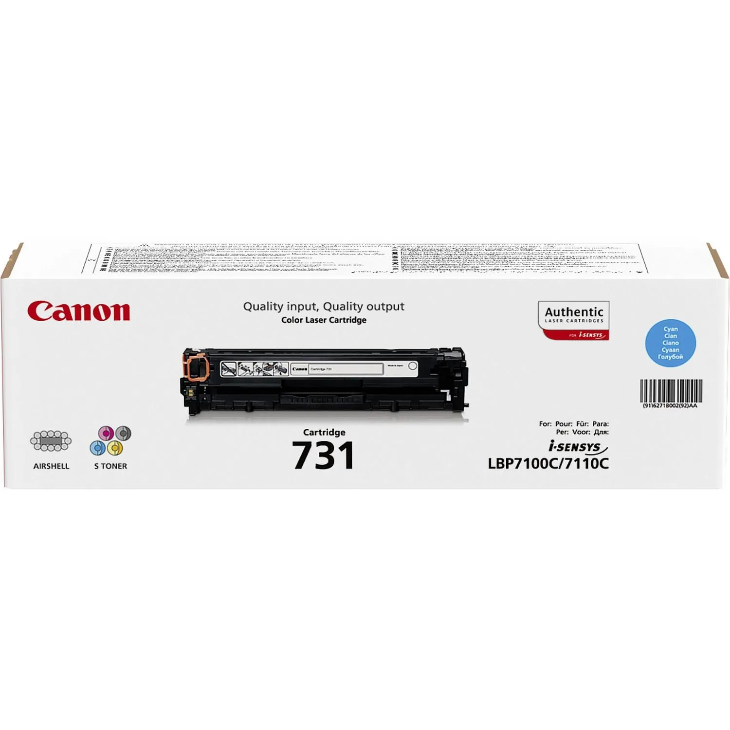 Canon Toner Cartridge 731 C - Cyan