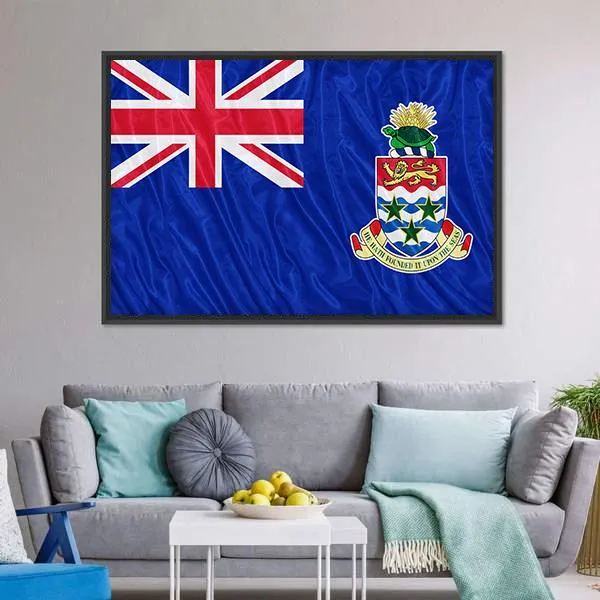 Cayman Islands Flag Canvas Wall Art