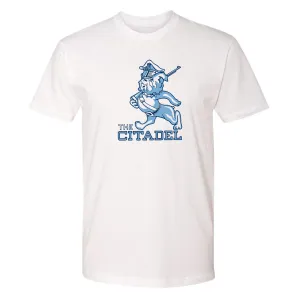 Citadel Marching Bulldog Premium Cotton T-Shirt - White