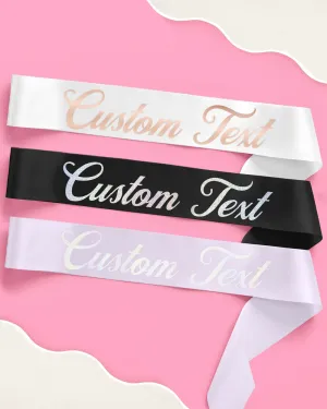 Classic Custom Sash - customizable sash