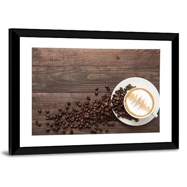 Coffee & Coffee Beans Canvas Wall Art