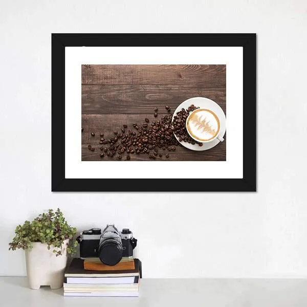 Coffee & Coffee Beans Canvas Wall Art