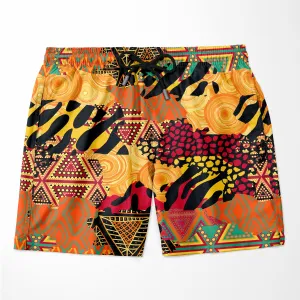 Colored African Patchwork Shorts