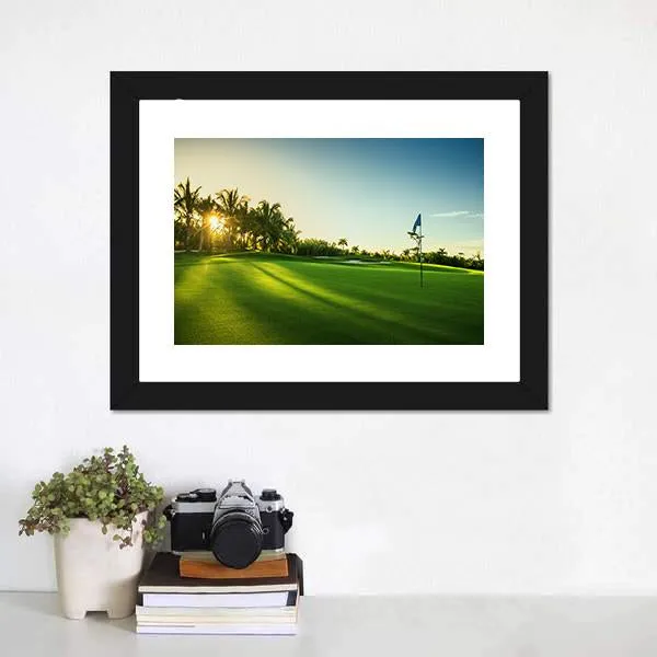 Countryside Golf Course Canvas Wall Art