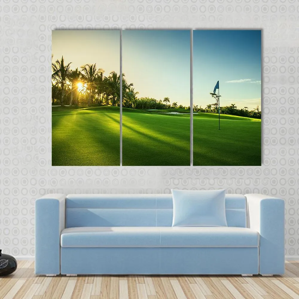 Countryside Golf Course Canvas Wall Art