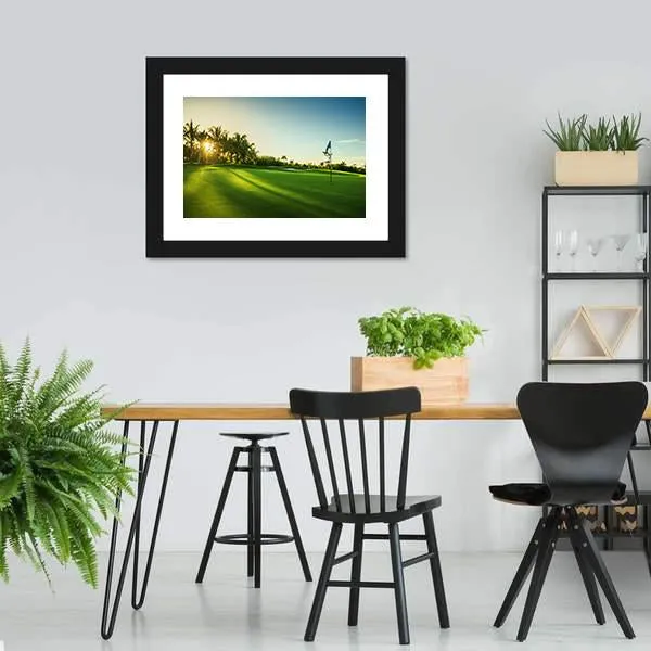 Countryside Golf Course Canvas Wall Art