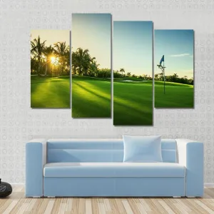 Countryside Golf Course Canvas Wall Art