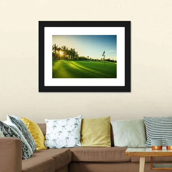 Countryside Golf Course Canvas Wall Art