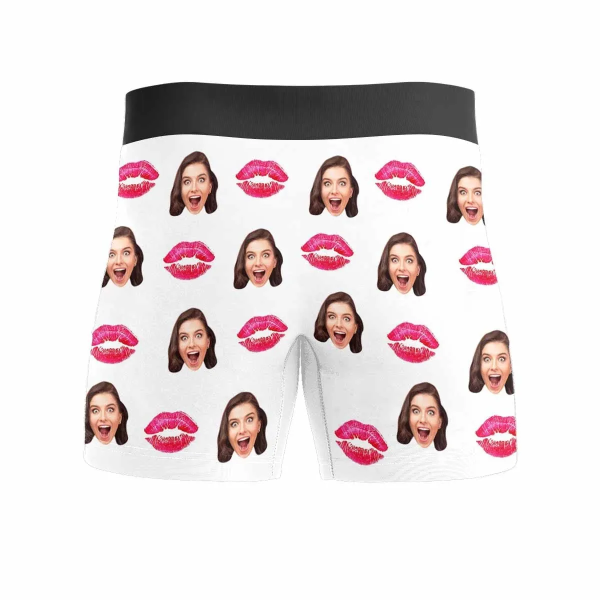 Custom Boxers Personalized Underwear with Face Custom White Hand Men's All-Over Print Boxer Briefs