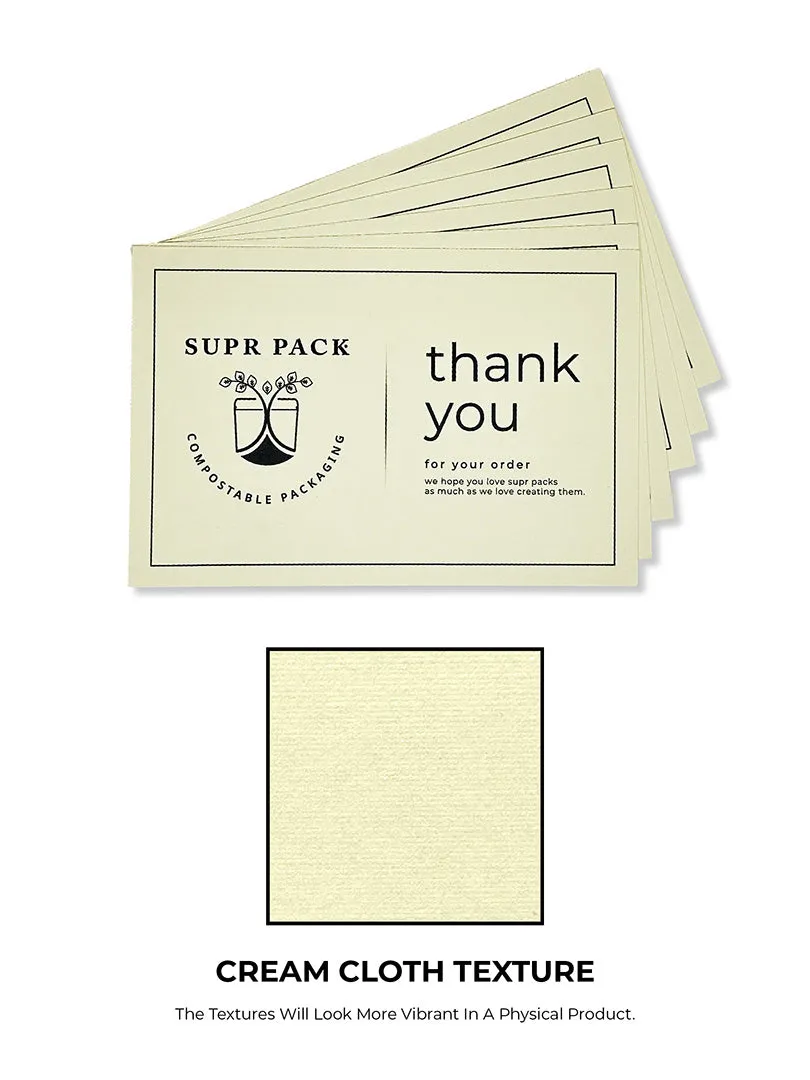 Custom Cards - Eco-Friendly Premium Textured Paper