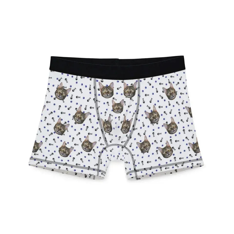 Custom Men Boxer Cat Bone