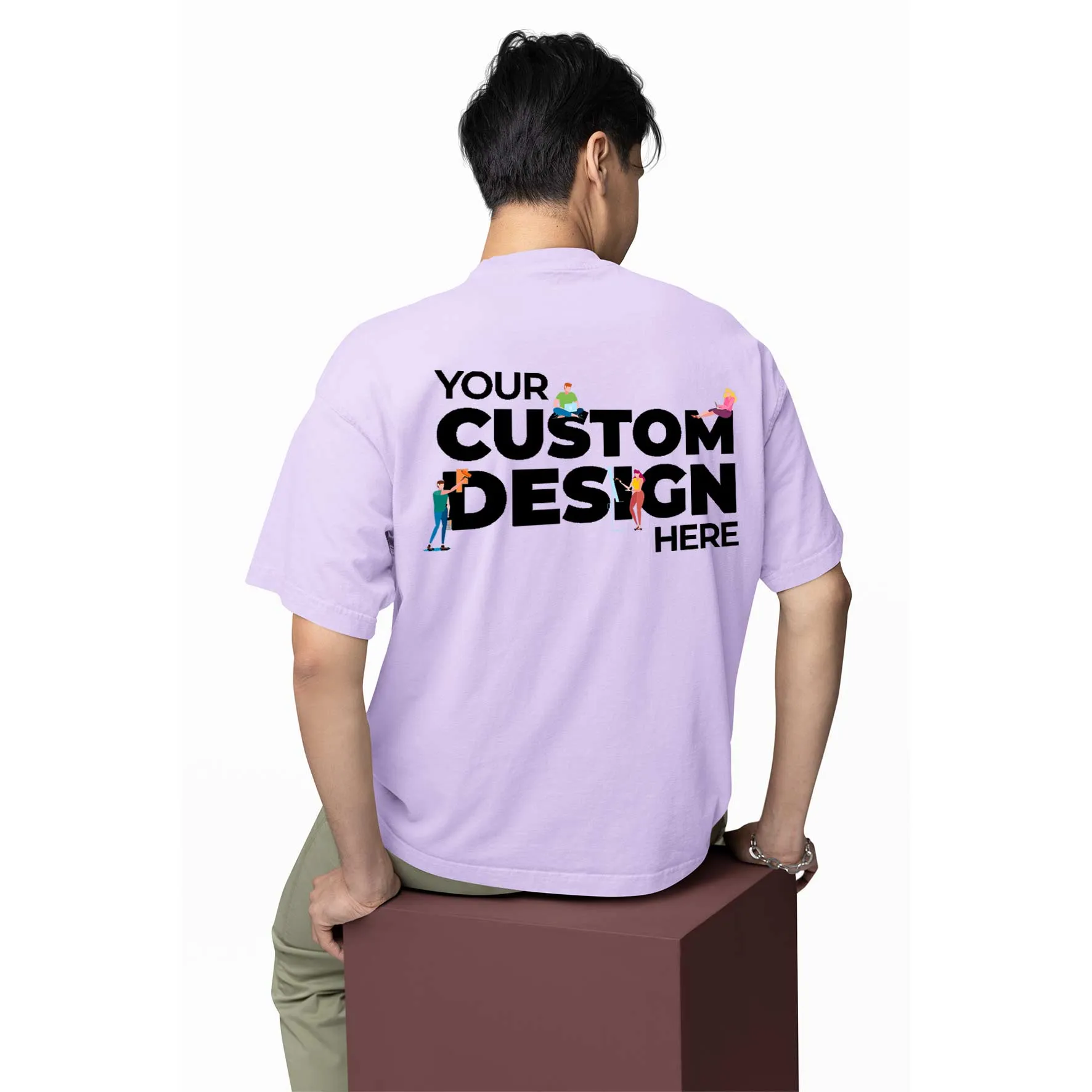 Custom Oversized T shirt (Double Side Printing)