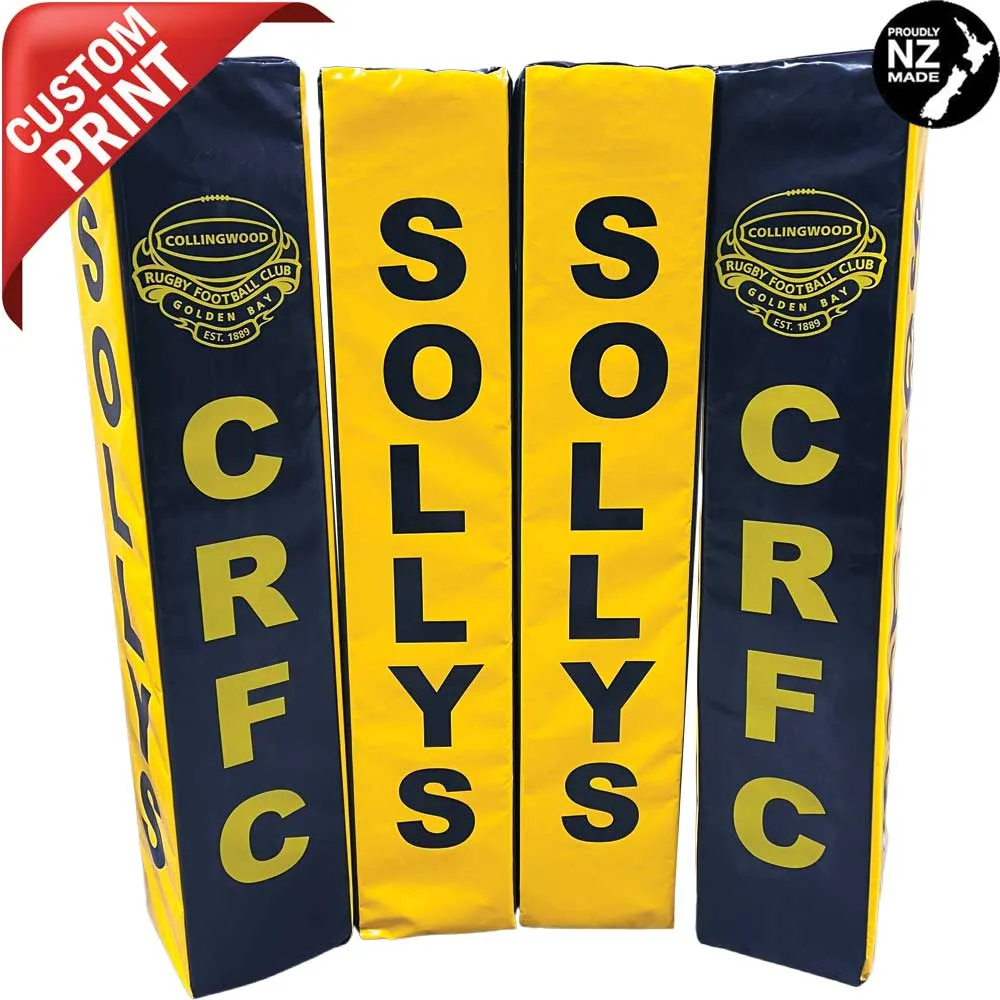 Custom Printed Rugby Goal Post Protector Pads