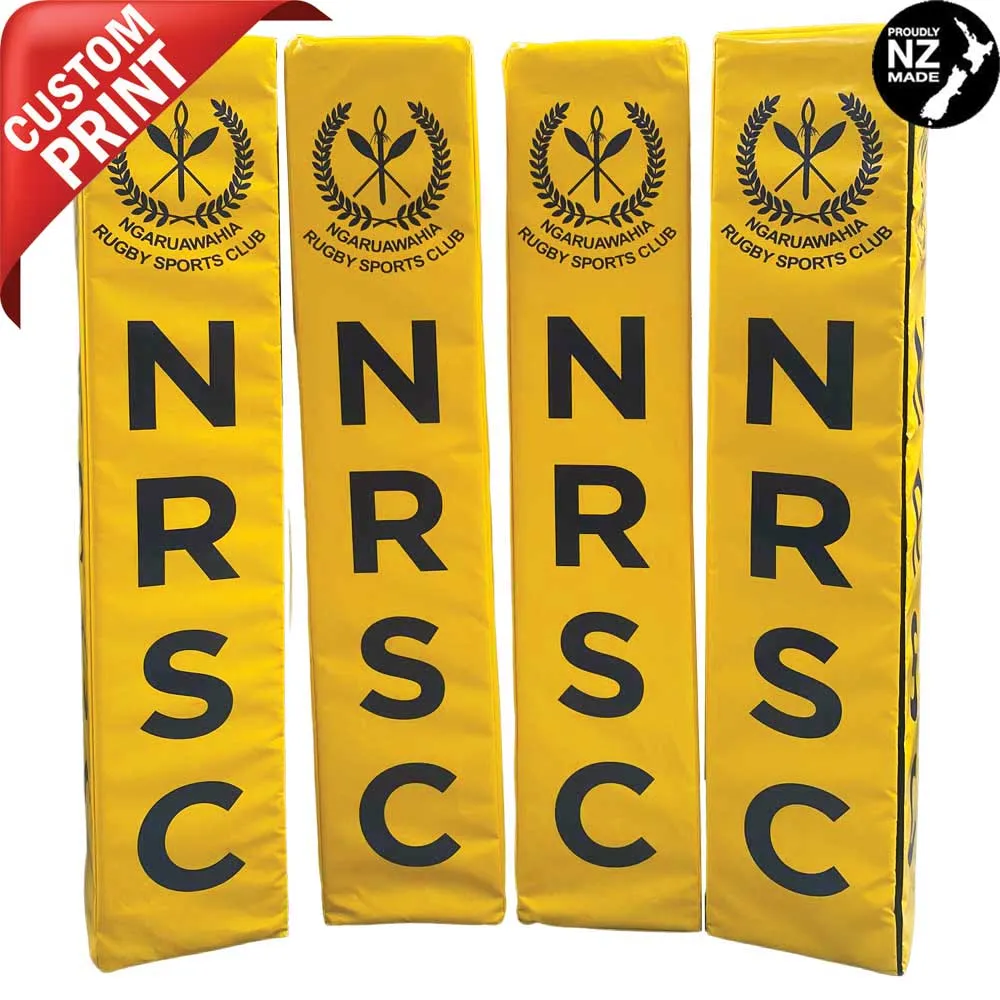 Custom Printed Rugby Goal Post Protector Pads