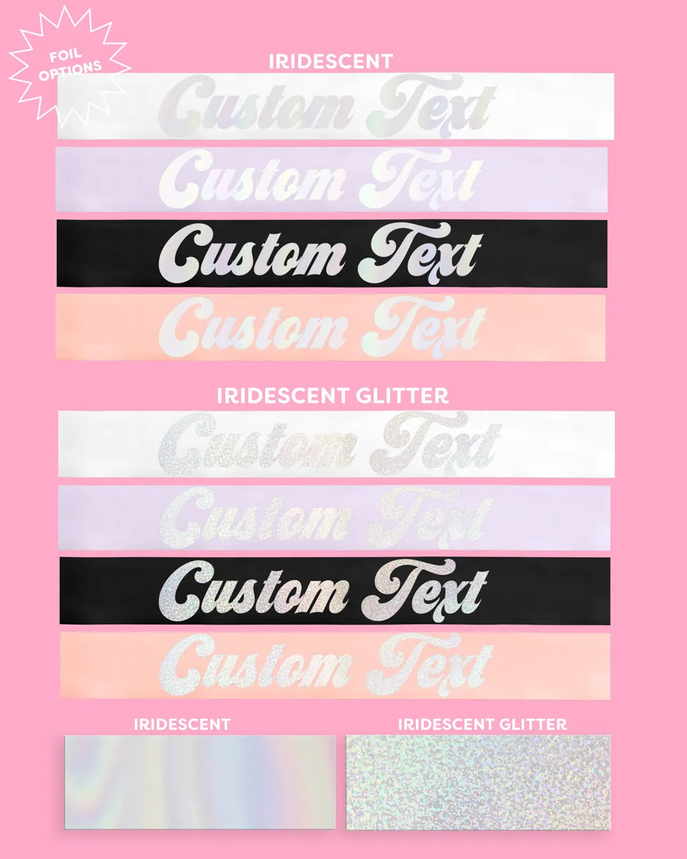 Disco Custom Sash - customizable sash