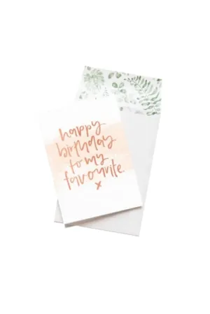 EMMA KATE CO. - HAPPY BIRTHDAY FAVOURITE - GREETING CARD