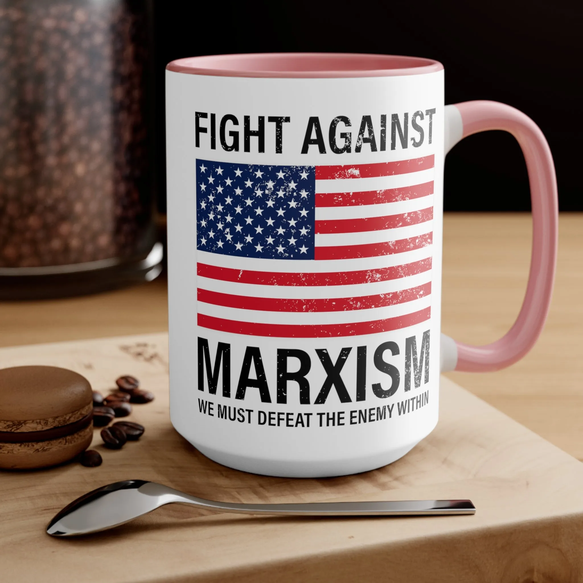 Fight Against Marxism Mug (3 colors, 2 sizes)