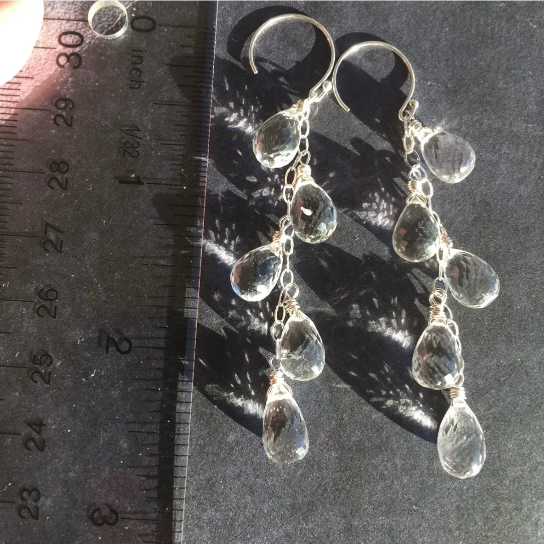 Five Stone Melting Ice Earrings