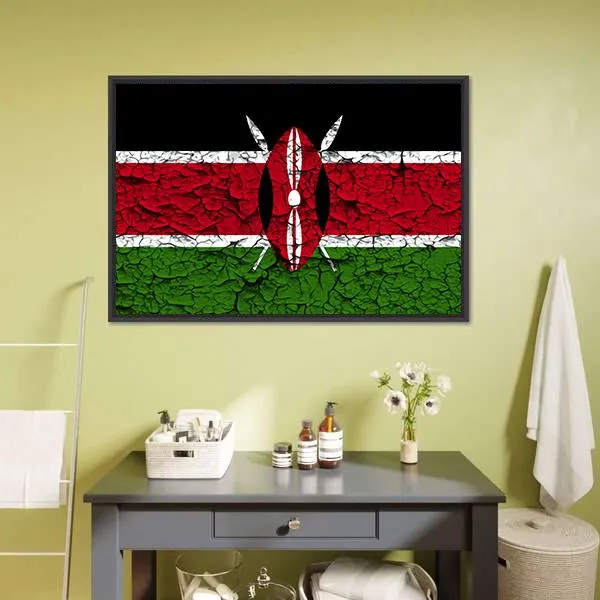 Flag Of Kenya Canvas Wall Art