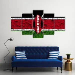 Flag Of Kenya Canvas Wall Art