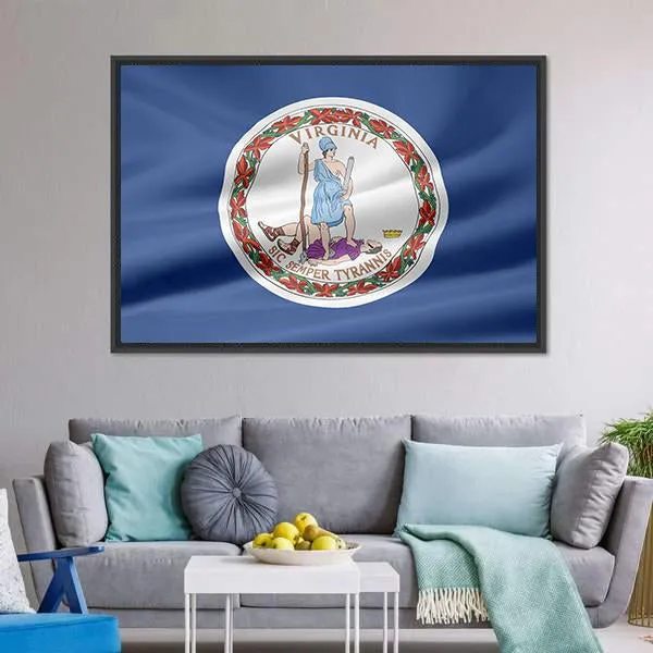 Flag Of Virginia Canvas Wall Art