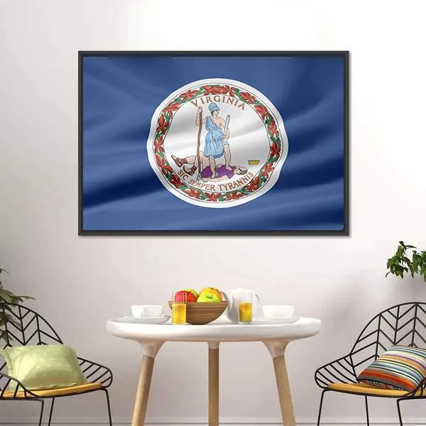 Flag Of Virginia Canvas Wall Art